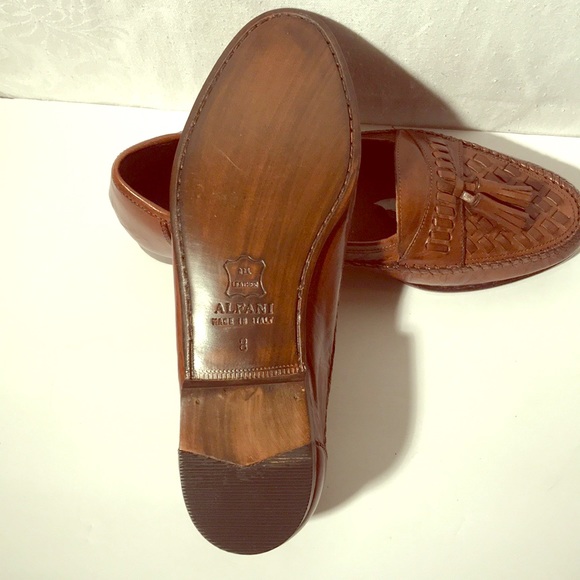 New Alfani Calf Leather Basket Weaved Slipons main image 5